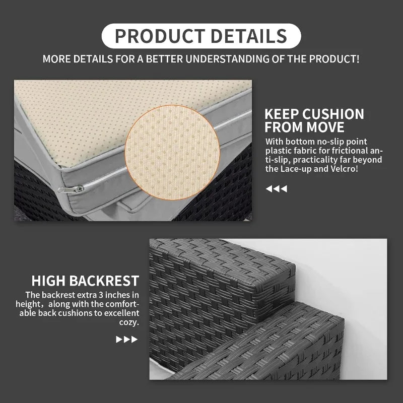 Outdoor 7-Piece Patio Furniture Set With Storage Table