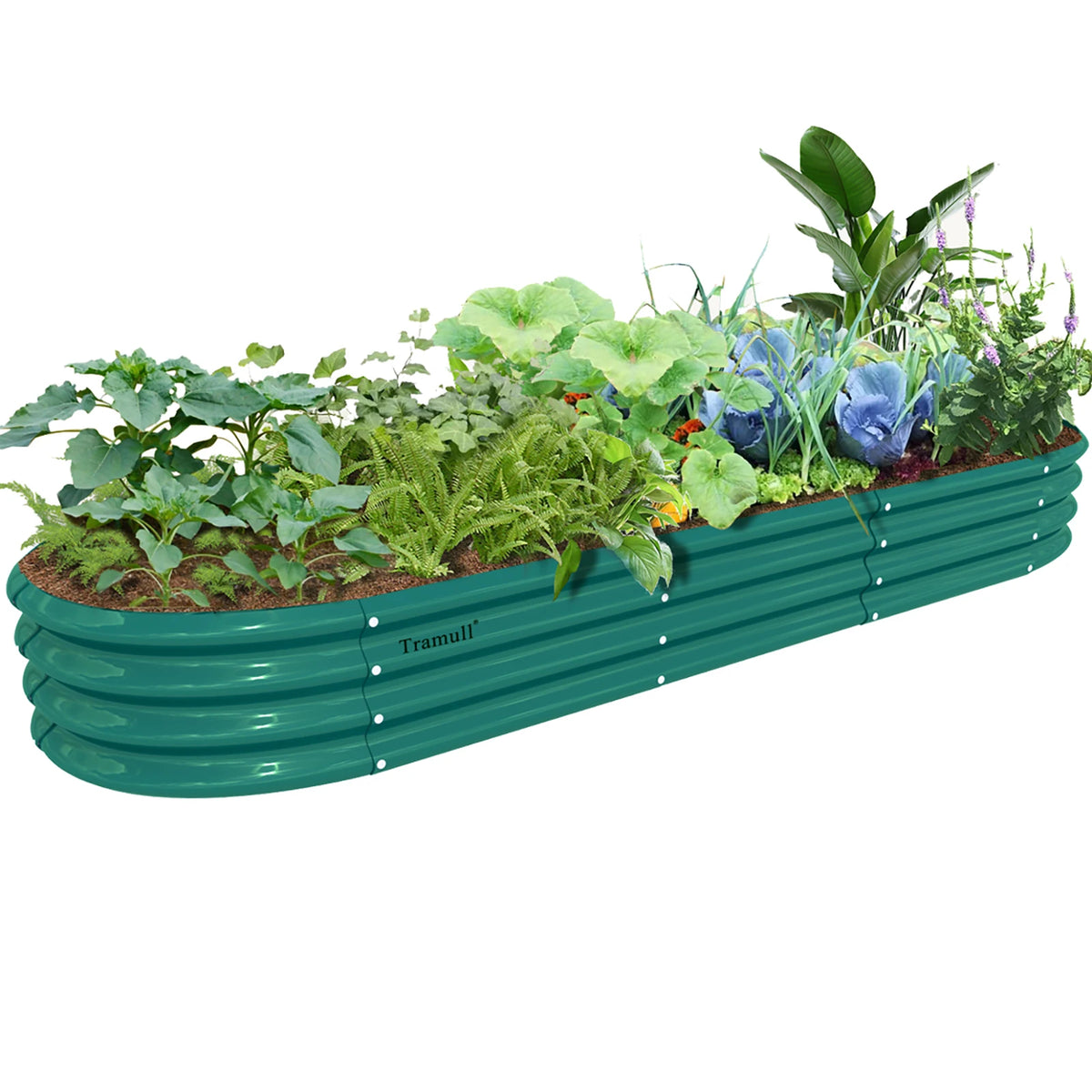 Galvanized Raised Garden Bed Planter Box for Vegetables and Flowers