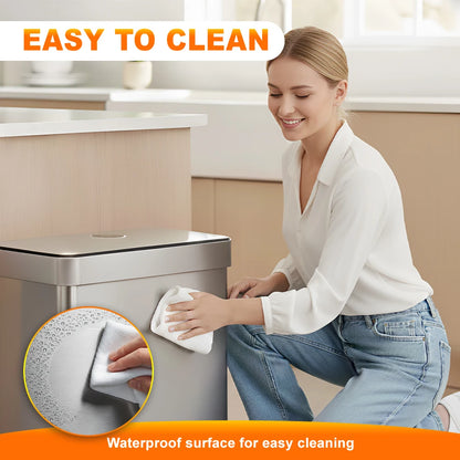 DOPINMIN Two Compartment Stainless Steel Pedal Trash Can