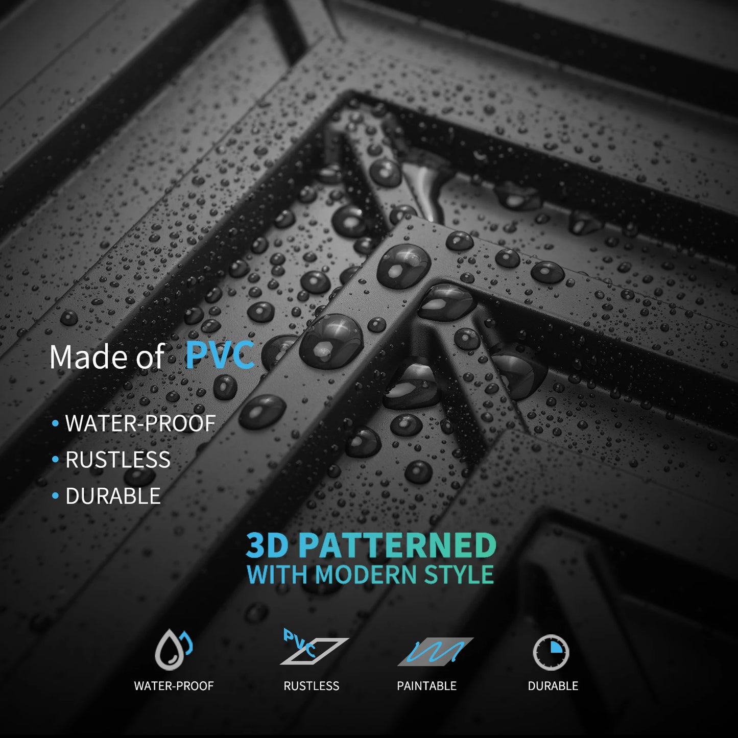 Art3d PVC 3D Textured Drop Ceiling Tiles 12-Pack