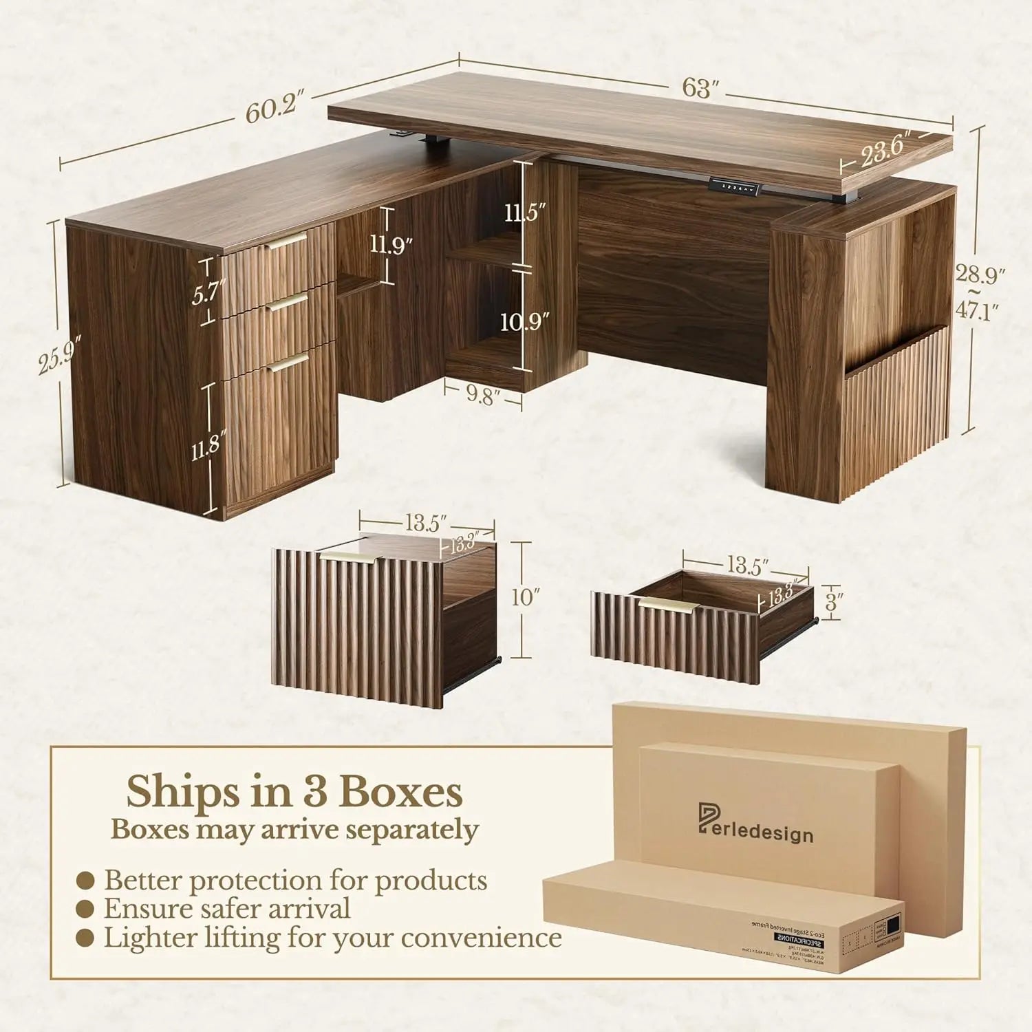 Home Office Furniture Set, 63&