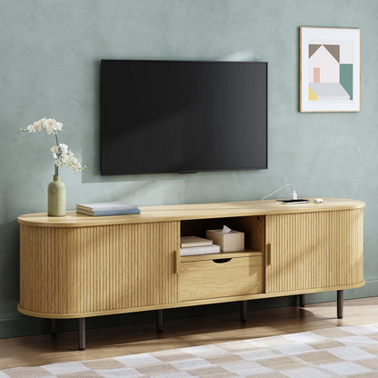 ONBRILL Modern TV Stand Entertainment Center With Storage And Drawer