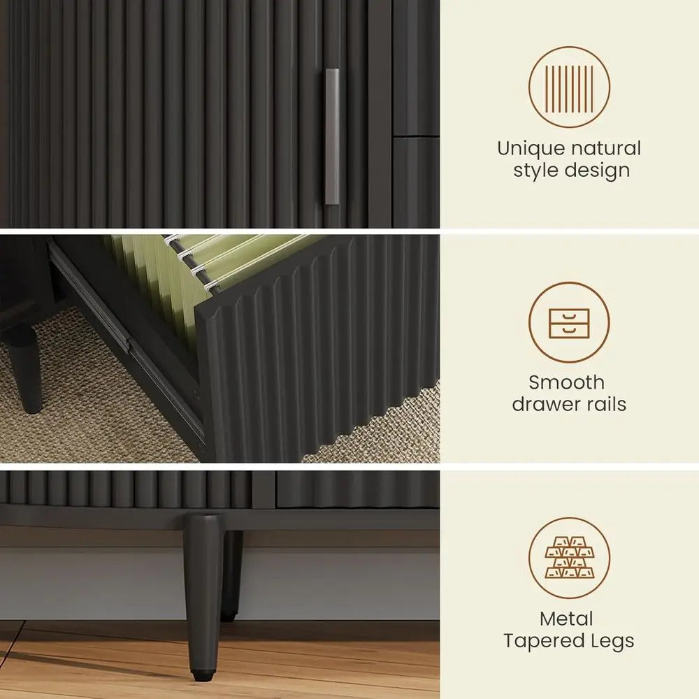 Two-Drawer Filing Cabinet for Home Office