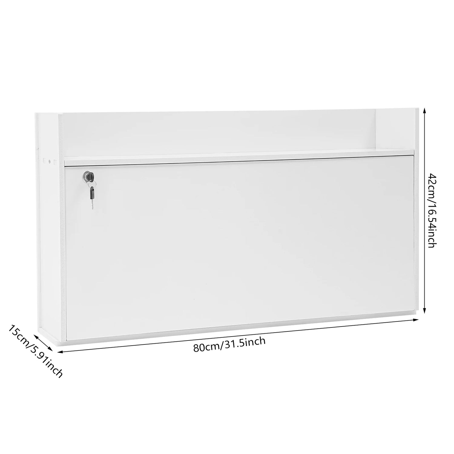 Wall Mounted Foldable Table Cabinet Multifunctional Floating Desk Load Capacity 20kg For Bedrooms, Studies, Offices