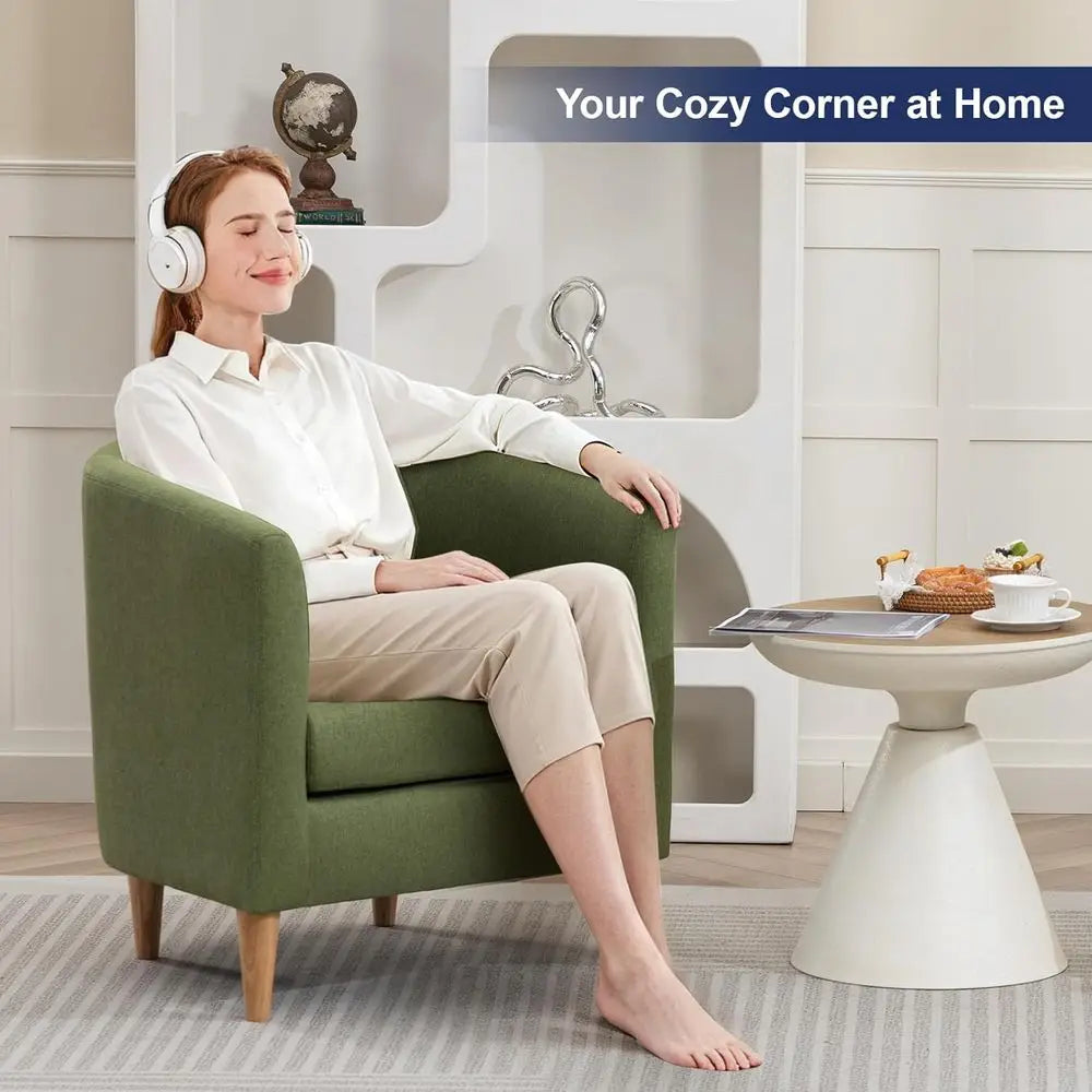 Pair Of Modern Accent Chairs With Armrests For Living Rooms