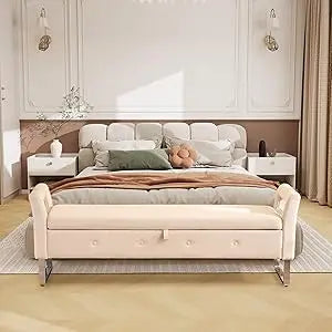 Ticify End Of Bed Storage Bench With Hidden Storage