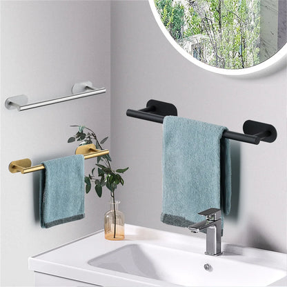 Towel Racks for Bathroom, Adhesive Towel Bar, Hand Towel Holder, Kitchen Towel Holder, No Drill Towel Holder, Bathroom Accessories