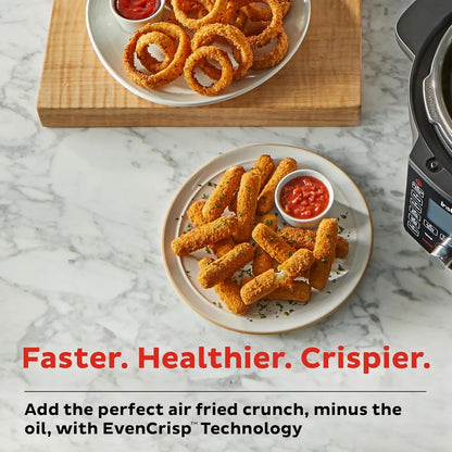 6.5 Quart Air Fryer &amp; Pressure Cooker Combo with WiFi, 13-in-1 Functions: Sauté, Slow Cook, Bake, Steam, Roast &amp; More