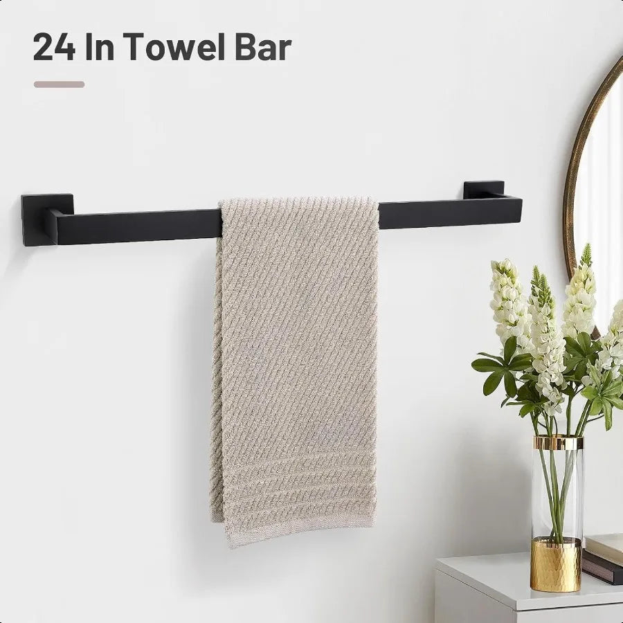 Hign-concerned Stainless Steel Bathroom Hardware Set Towel Bar Holder