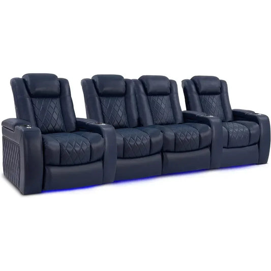 Hot salesValencia Tuscany Home Theater Seating | Premium Top Grain Italian Nappa 11000 Leather Power Recliner Chair with Lumbar