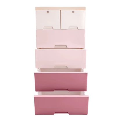 Plastic Drawers Dresser Storage Cabinet with 6 Drawers Closet Drawers Tall Dresser Organizer for Clothes,Bedroom