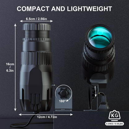 Yiflamefly 4Pcs 10W LED Pinspot Stage Light RGBW Manual Focus Mini Pinspot Light For DJ Disco Wedding Party Bar Club Show