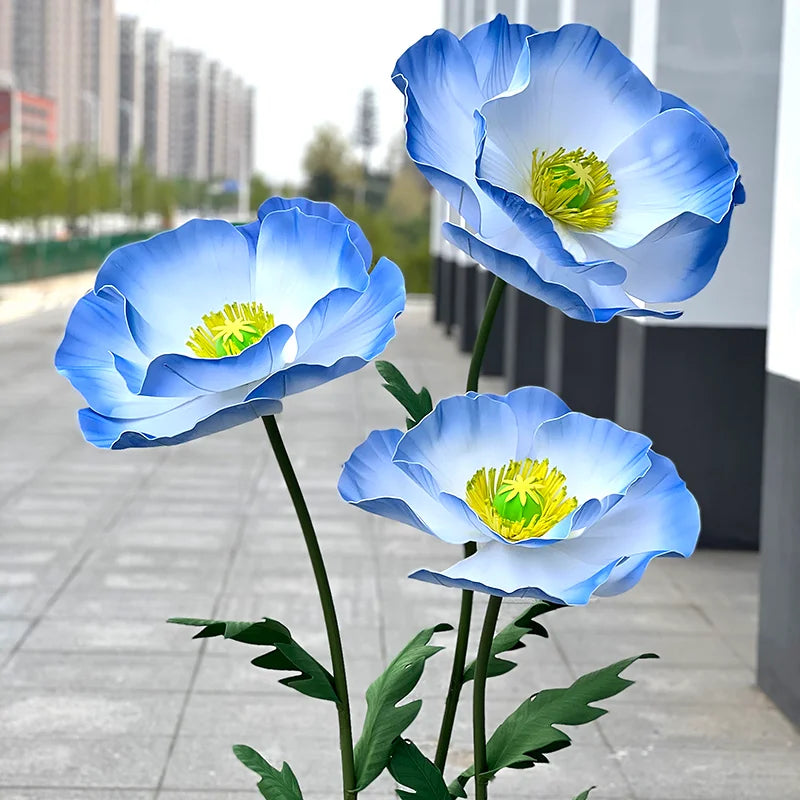 Waterproof Form Artificial Flowers Outdoor Wedding Accessories Plants Decoration Garden Fake Marriage Road Lead Flowers Decor