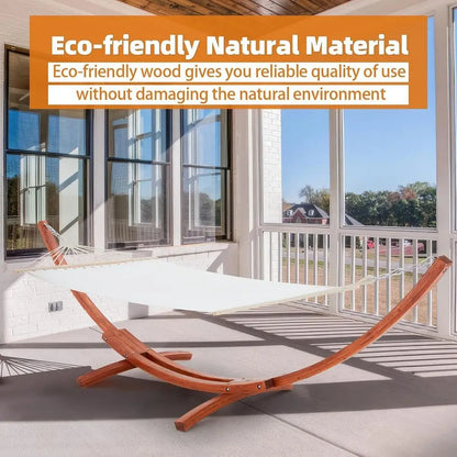 Heavy Duty Two Person Hammock With Stand For Patio Garden