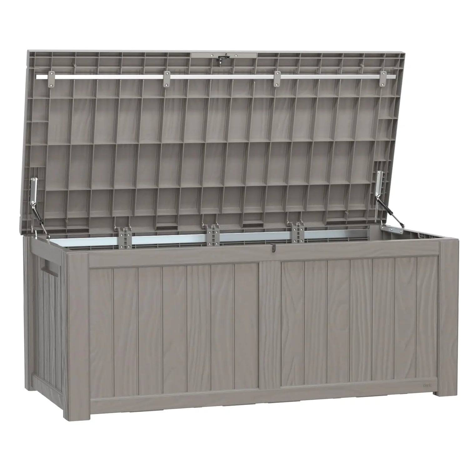 PatioZen 320 Gallon Large Resin Deck Box, Lockable Outdoor Storage Box for Patio Cushions Storage Furniture,Garden Tools