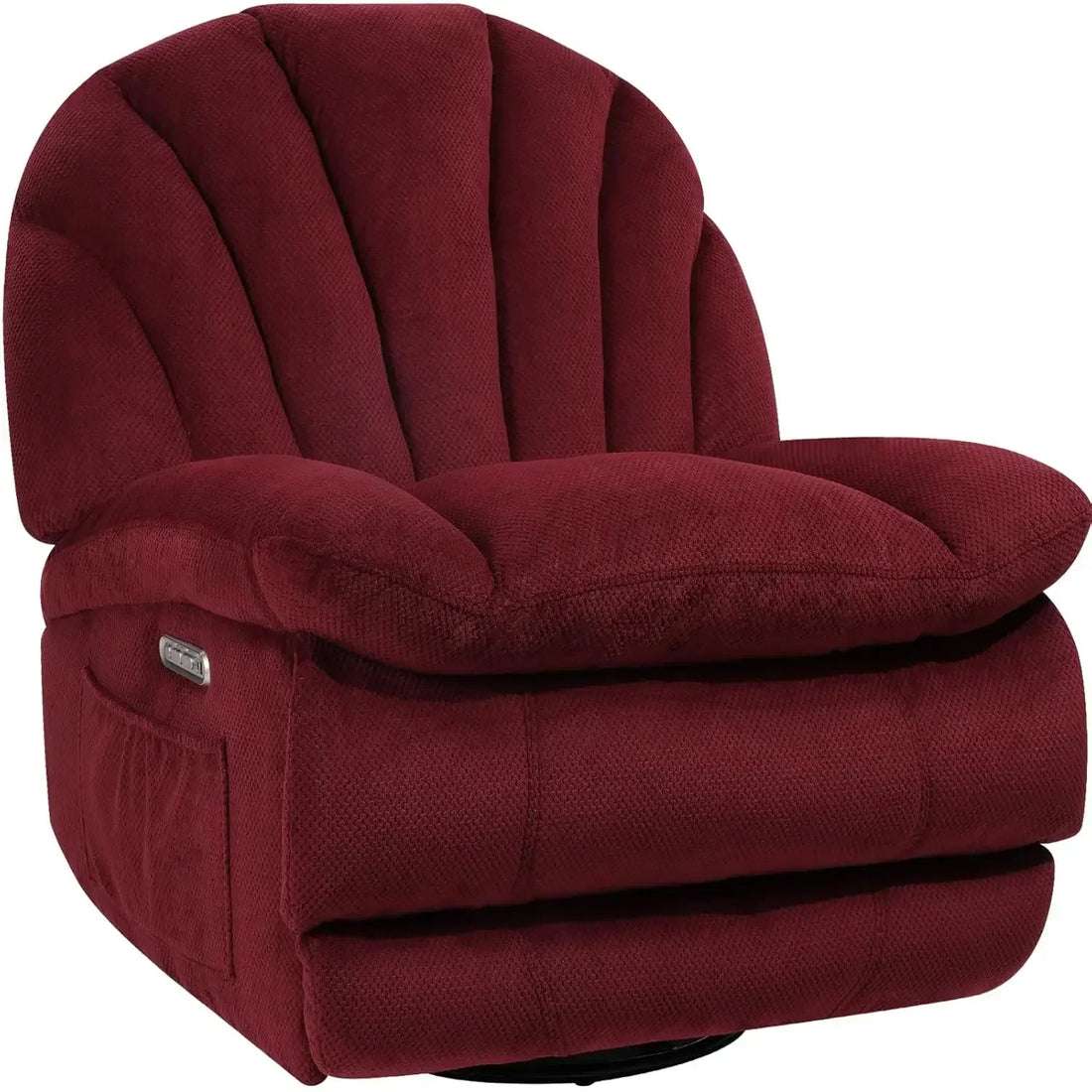 Dual Motor Power Swivel Rocker Recliner Chair for Living Room, Power Adjustable Backrest and Extended Footrest,, Customized