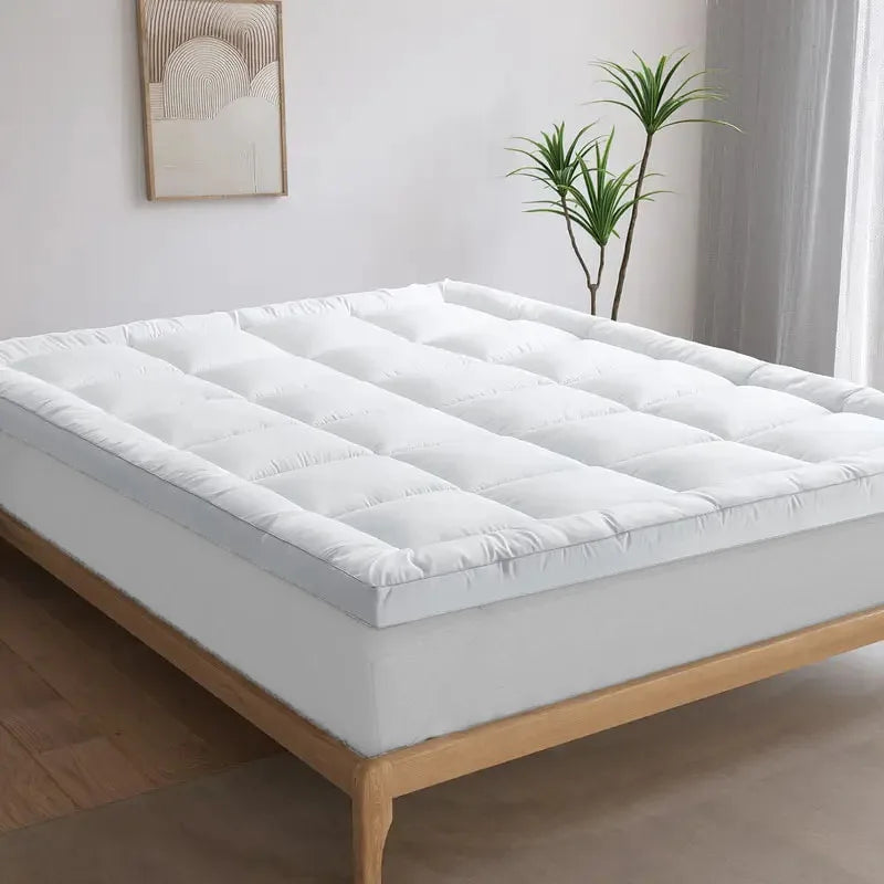 WQSPRINGCN Extra Thick Mattress Topper with Cooling Down Alternative