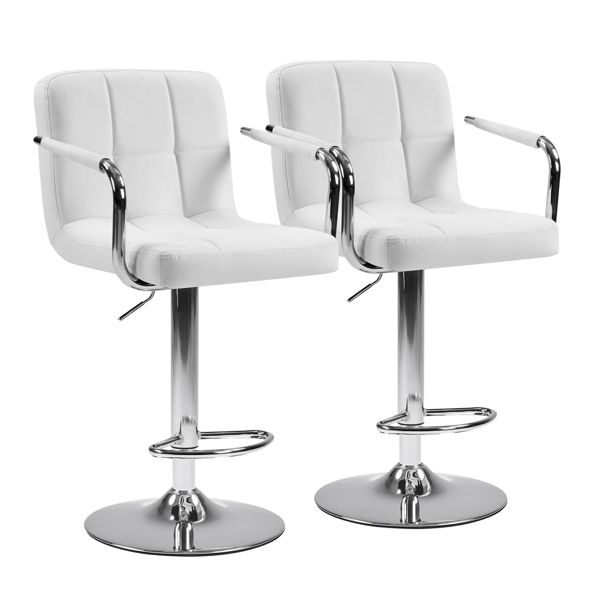 JHK Ergonomic Adjustable Swivel Office Chair With Padded Armrests