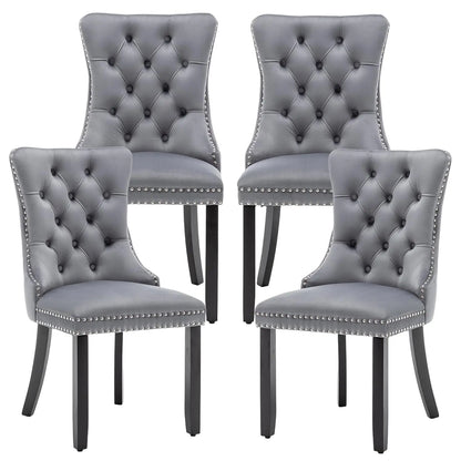 Mid Century Modern Dining Chair Set of 4 Velvet Upholstered Dining Accent Chair Farmhouse Dining Chairs with High, Customized