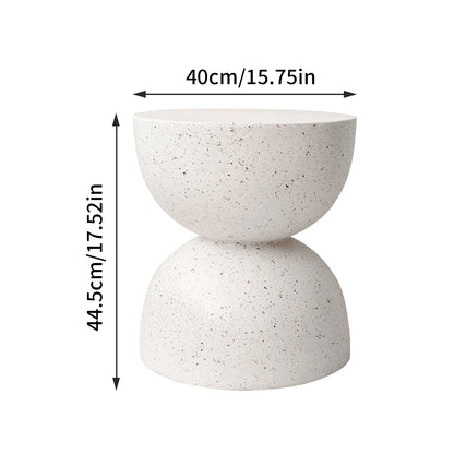 Modern Lightweight Concrete Side Table for Living Room Bedroom Sofa