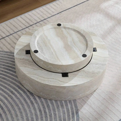 Modern Round Coffee Table for Living Room Minimalist Center Table