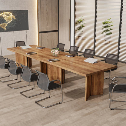 Tribesigns 63-inch Executive Desk, Vintage Home Office Computer Desk with Large Tabletop, Farmhouse Wood Writing Conference Tabl