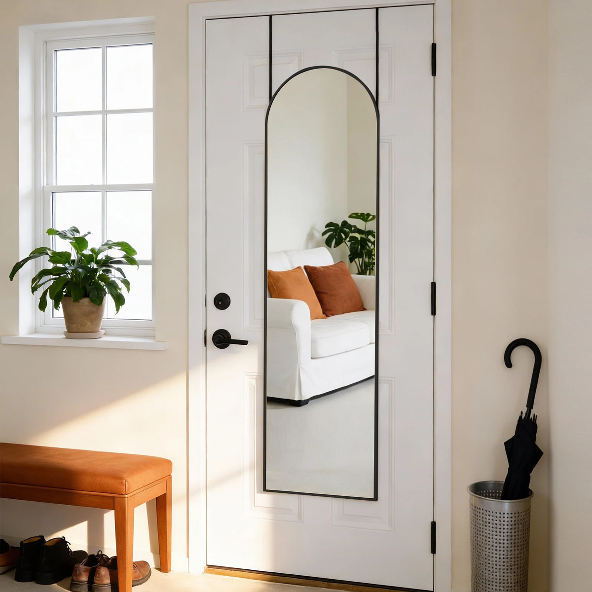 JHK Full Length Wall Mirror With Stand For Home Decor