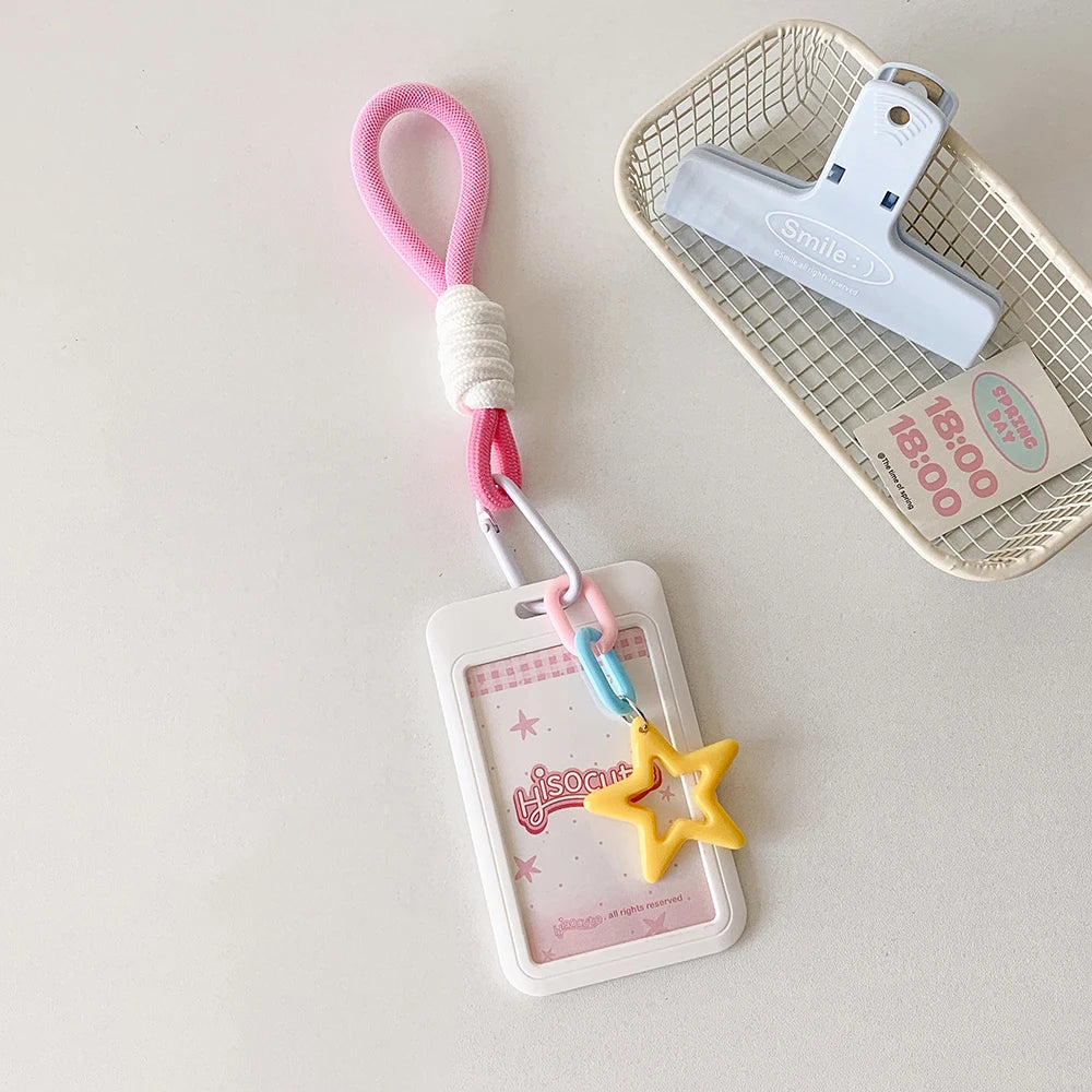 Kpop Photocard Holder Keychain Y2K PhotoCard Holder Kpop Charm Holders Kawaii Photo Card Keychain