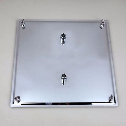 KEMAIDI 24 Inch Large Rainfall Shower Head High Pressure Square Stainless Steel Showerhead with Silicone Nozzle Water Saving
