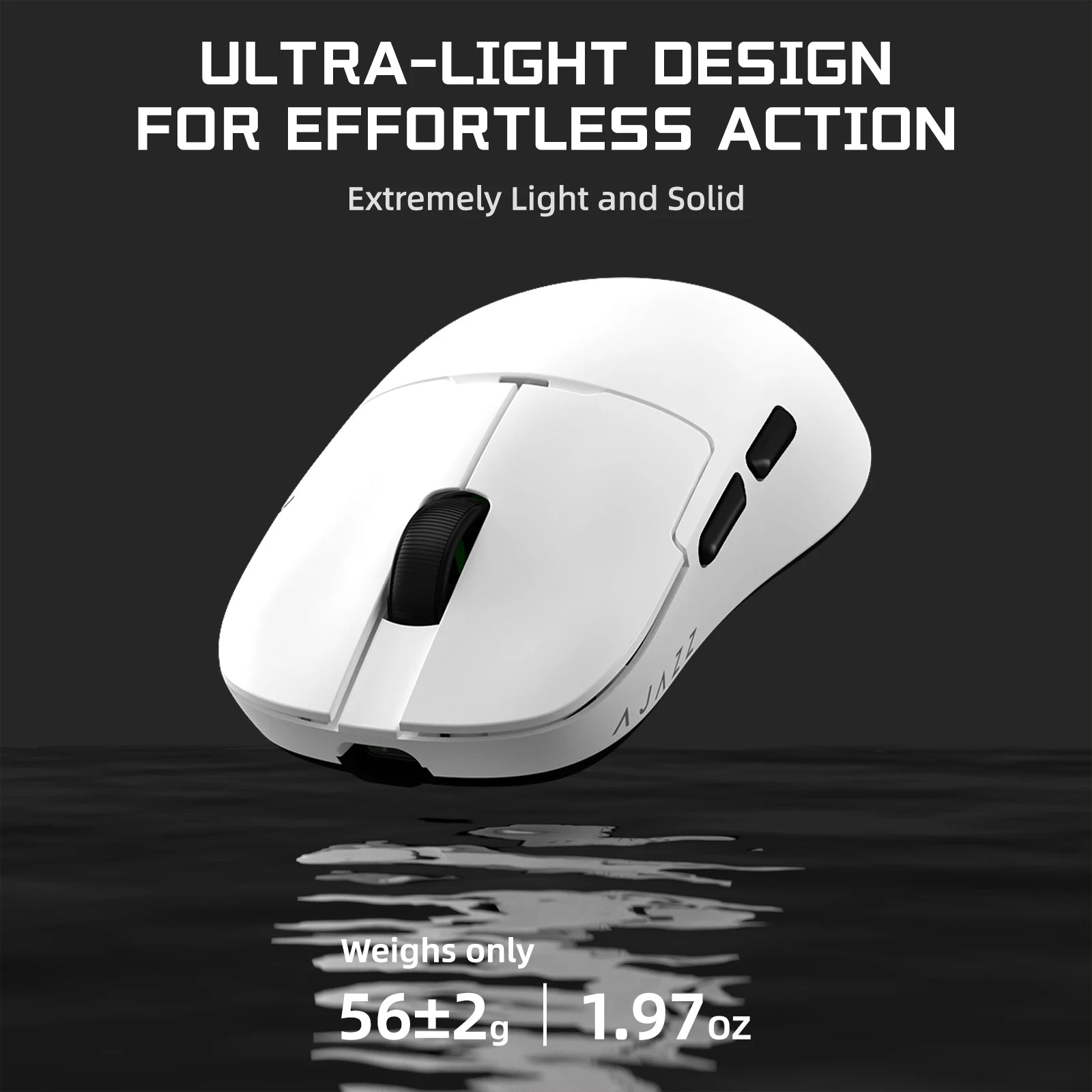 AJAZZ AJ159APEX 8Khz Wireless Gaming Mouse Ultralight Magnetic Screen Charging Dock PAW3950 BT/2.4Ghz/Type-c Wired Programmable