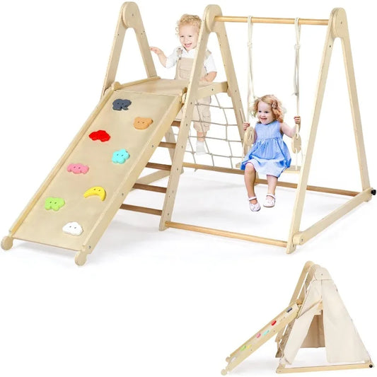 YTYIN Seven in One Indoor Jungle Gym Climbing Set