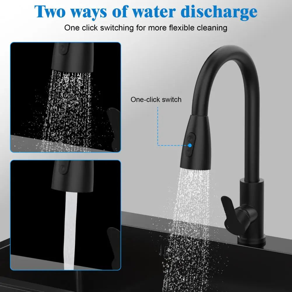 Stainless Steel bathroom Sink, Single Bowl Kitchen Sink with Cold Hot Water Faucet, Storage Shelf, Drain Kit, Free Standing Sink