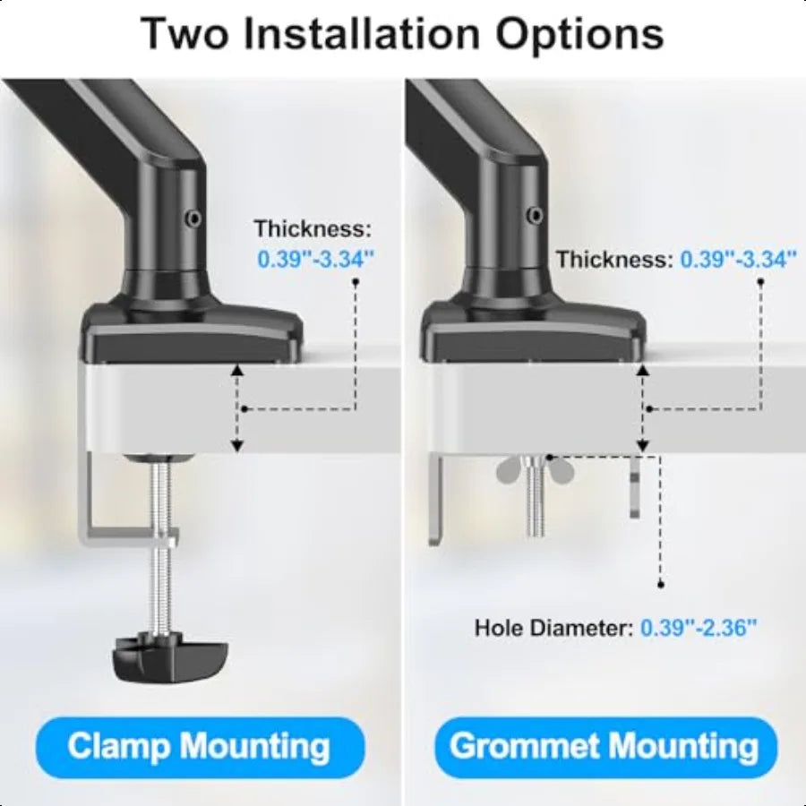 Hign-concerned Laptop Stand Desk Mount Gas Spring Arm Adjustable