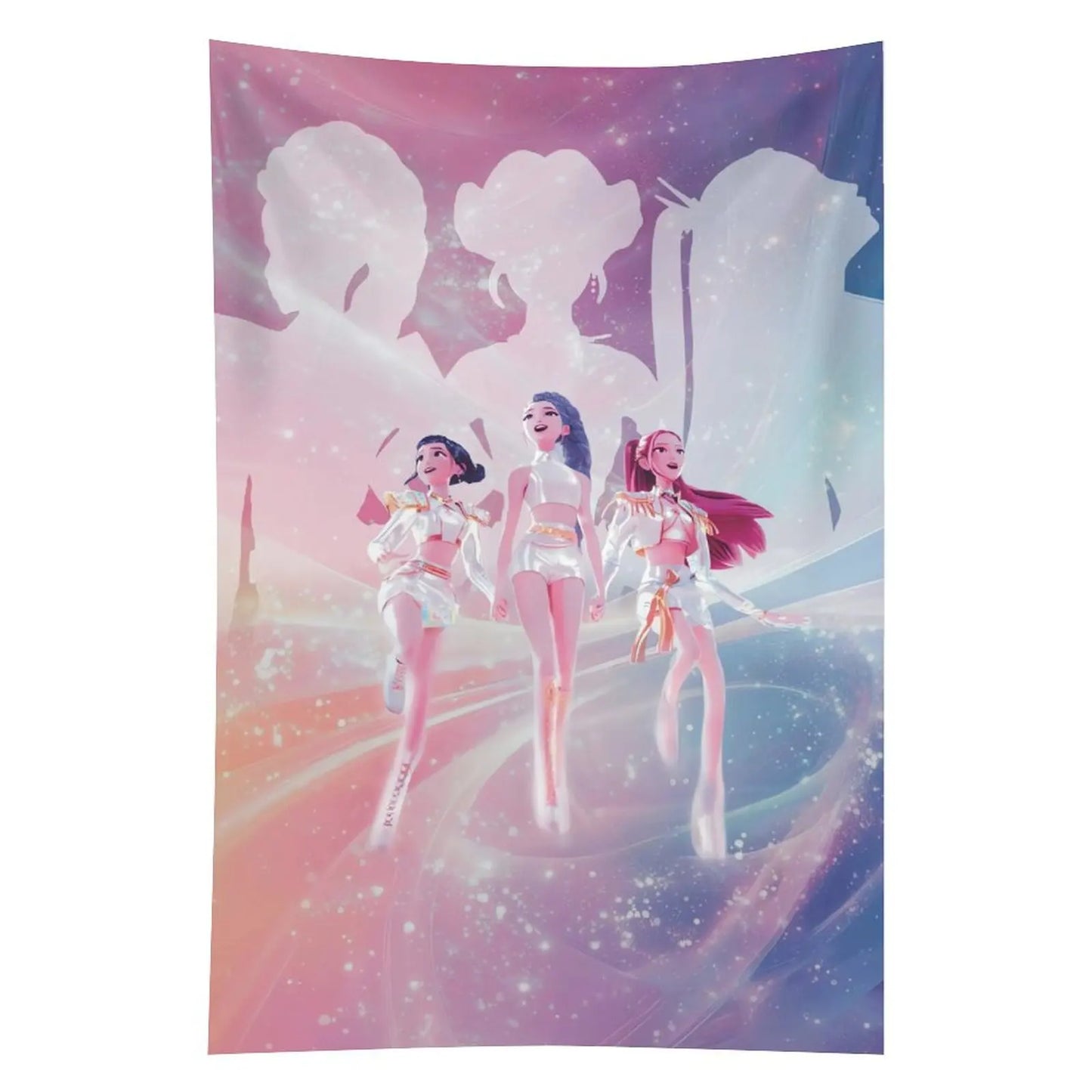 Huntrix KPop Demon Hunters Tapestry Living Room Wall Decor Gift