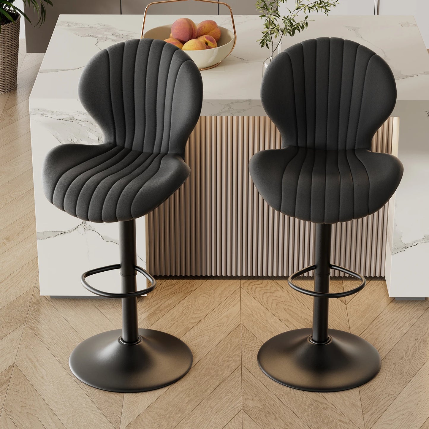 General Modern Dining Chairs Two Piece Set Bar Stools Rotating