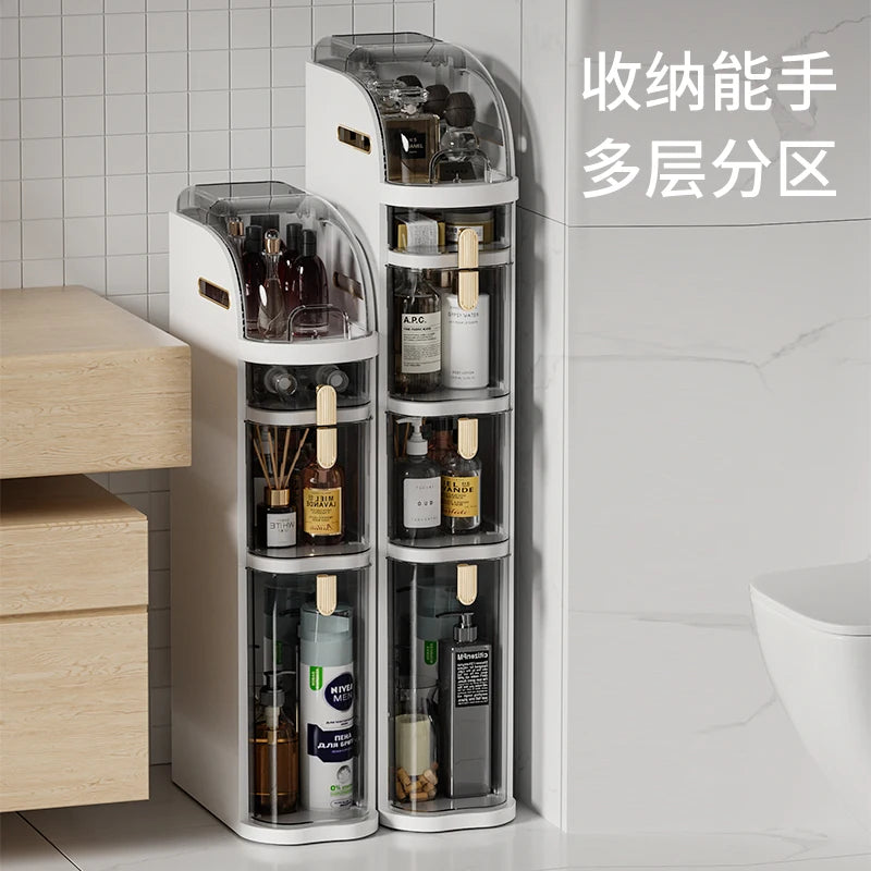 Plastic Narrow Gap Storage Cabinet Drawer For Kitchen And Bathroom