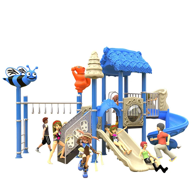Outdoor Large Playground Slide For Community Parks And Play Areas