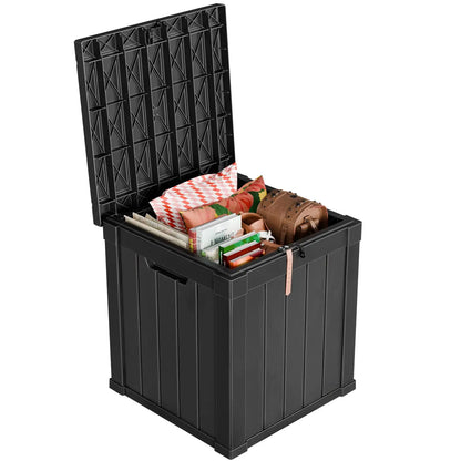 PatioZen 320 Gallon Large Resin Deck Box, Lockable Outdoor Storage Box for Patio Cushions Storage Furniture,Garden Tools