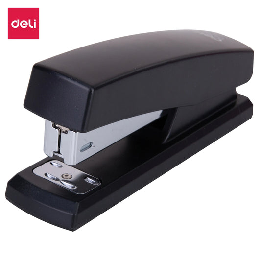 Deli Stapler Set,Black Stapler with 640 Staples Included, Perfect for Office, School, and Home Use