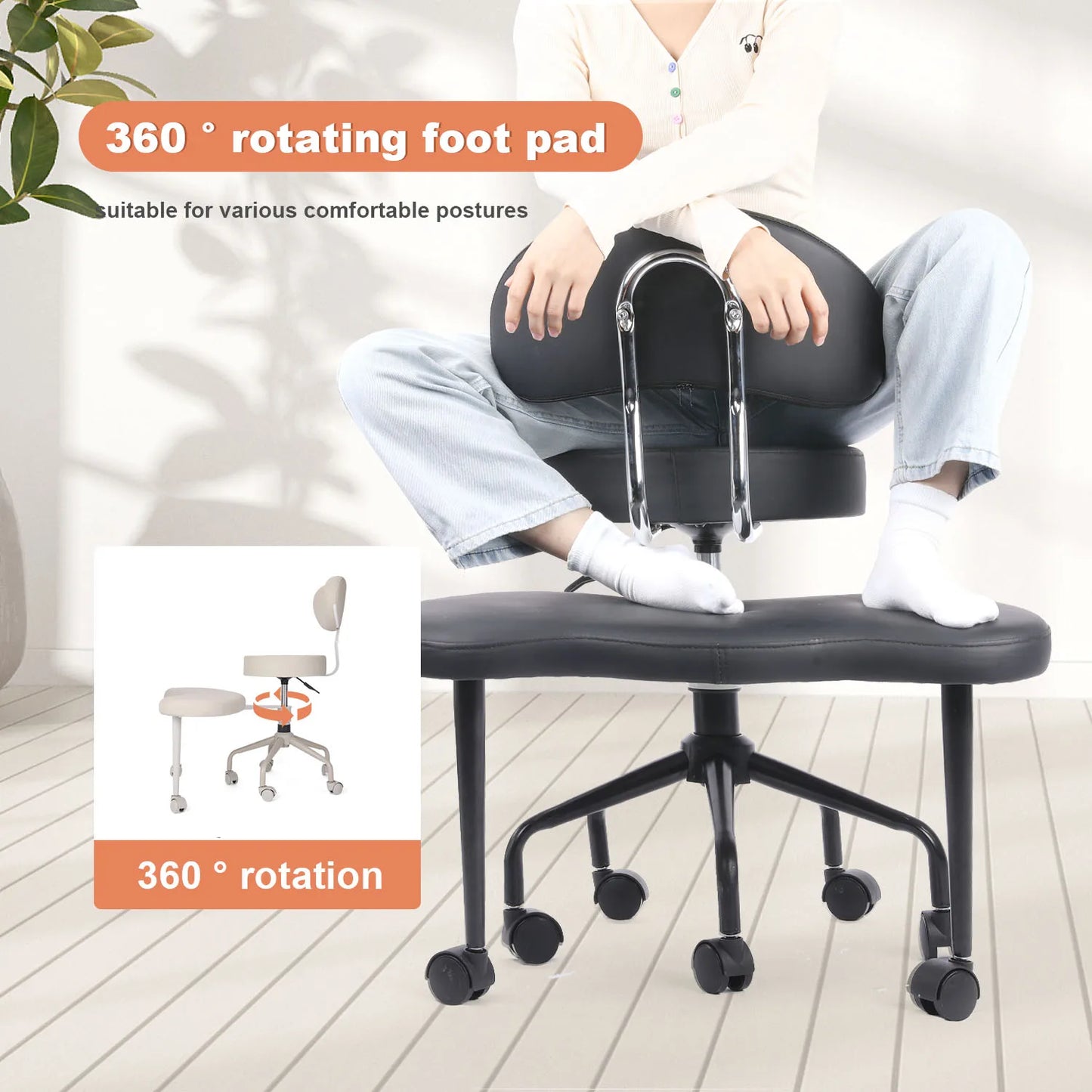 General Use Cross Desk Chair With Lumbar Support And Height Adjustable