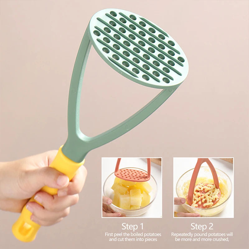 PP Pressed Potato Masher Ricer Puree Juice Maker Potato Pusher Smooth Mashed Potatoes Crusher Fruit Tools Kitchen