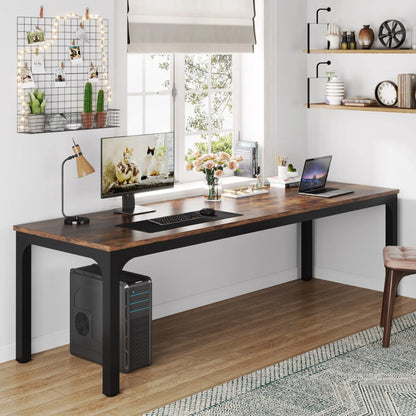 Tribesigns Double Computer Desk for Two Person Home Office Workstation