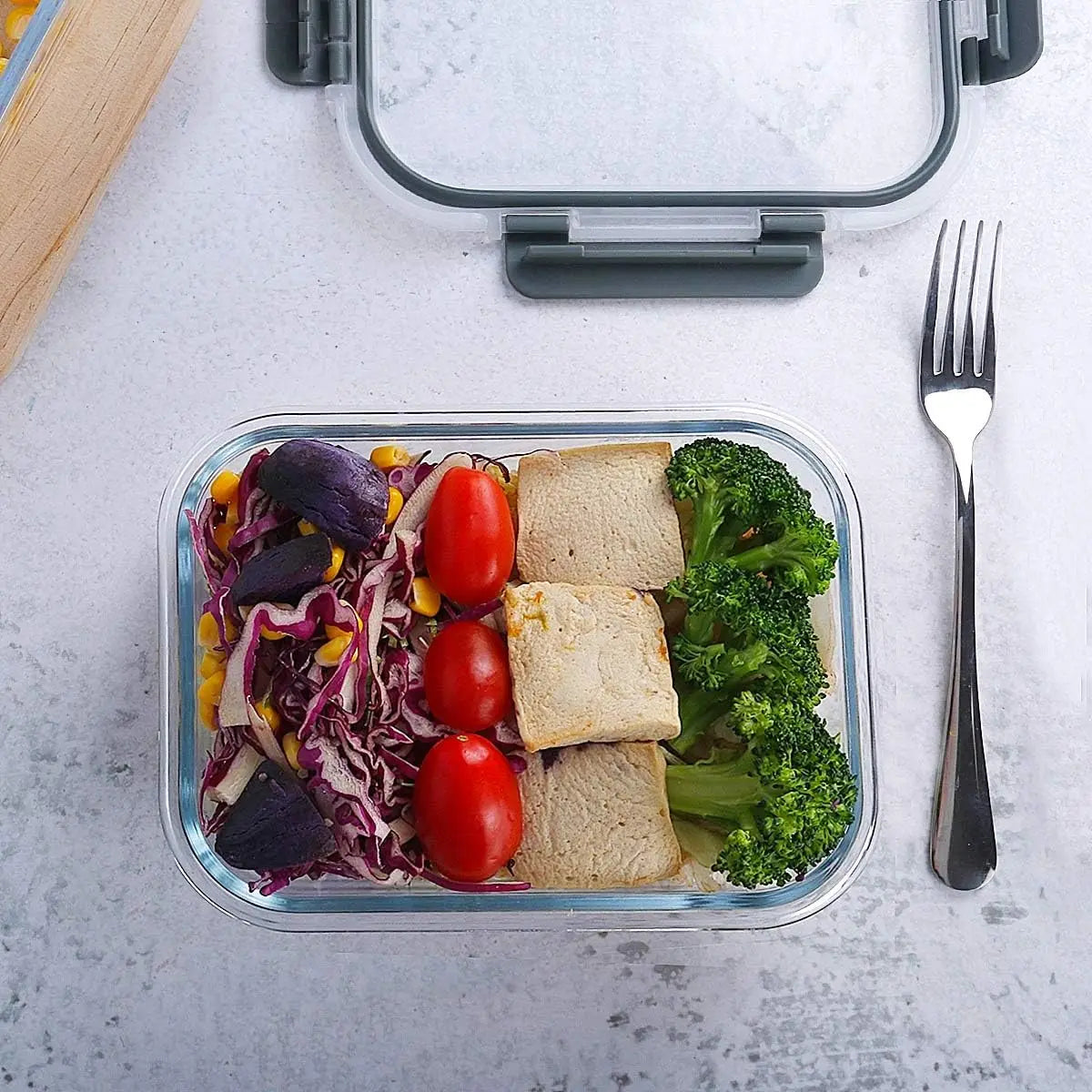 10-Pack Glass Meal Prep Containers with Lids, Airtight Food Storage for Microwave, Oven, Freezer &amp; Dishwasher