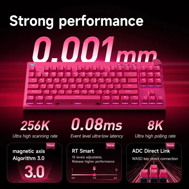 MCHOSE Mix87 Magnetic Switch Wired Mechanical Gaming Keyboard