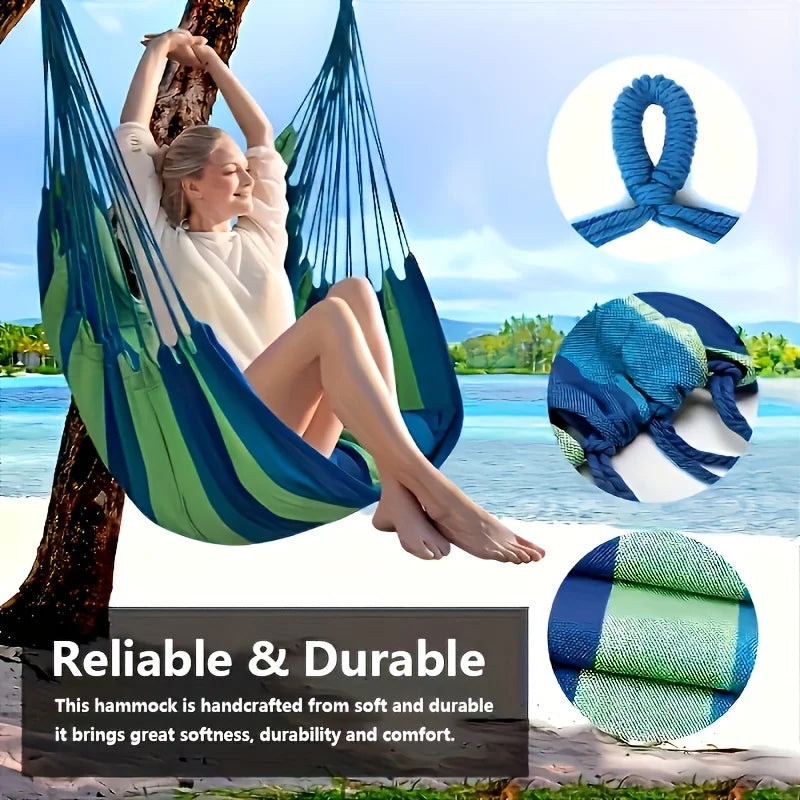 Outdoor Hammock Chair With Swing Seat For Porch Patio Relaxation
