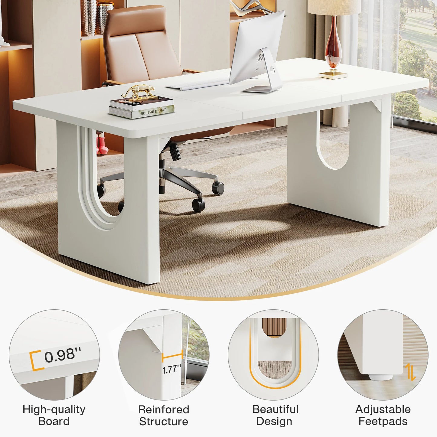 Tribesigns Executive Desk For Office And Conference Rooms