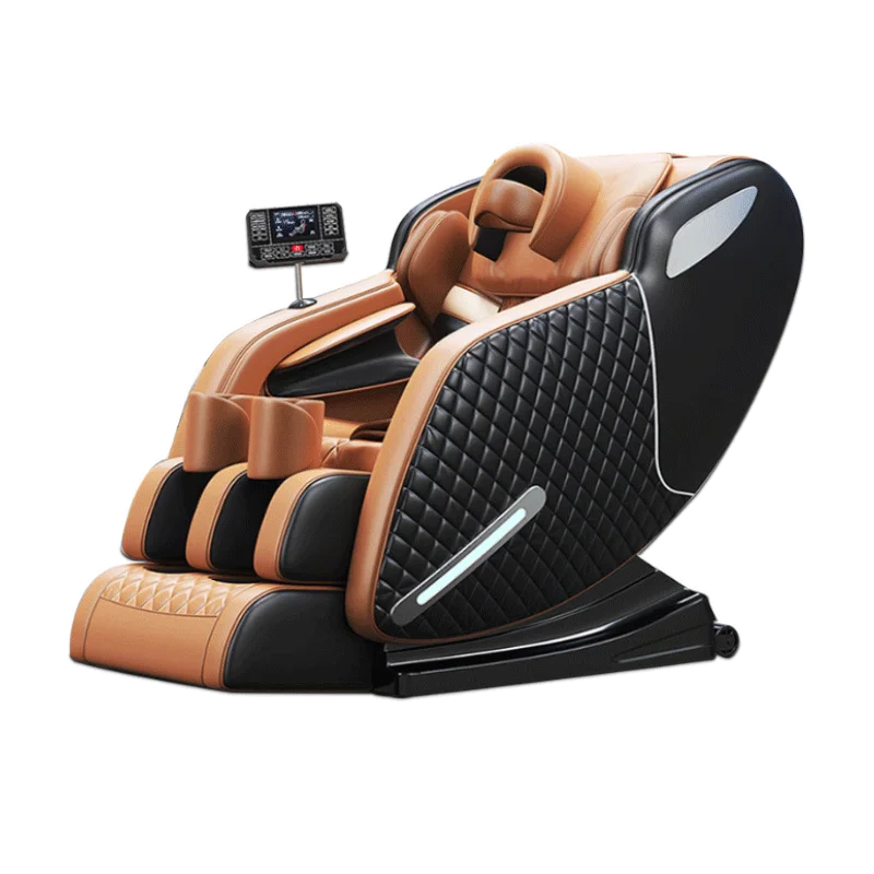 2025 Massage Chair Full Body Zero Gravity Recliner with 8 Fixed Massage Rollers Heating Bluetooth Speaker Airbags for Home Offic
