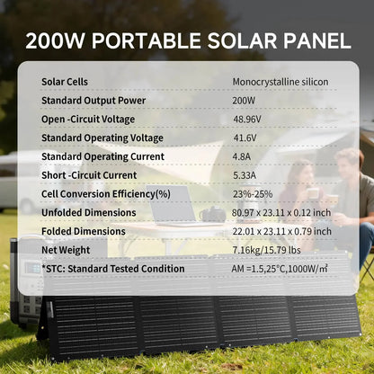 ALLPOWERS Foldable Portable Solar Panel 400W / 200W / 140W / 100W Solar Generator Charger &amp; Solar Output for Power Station Camping RV