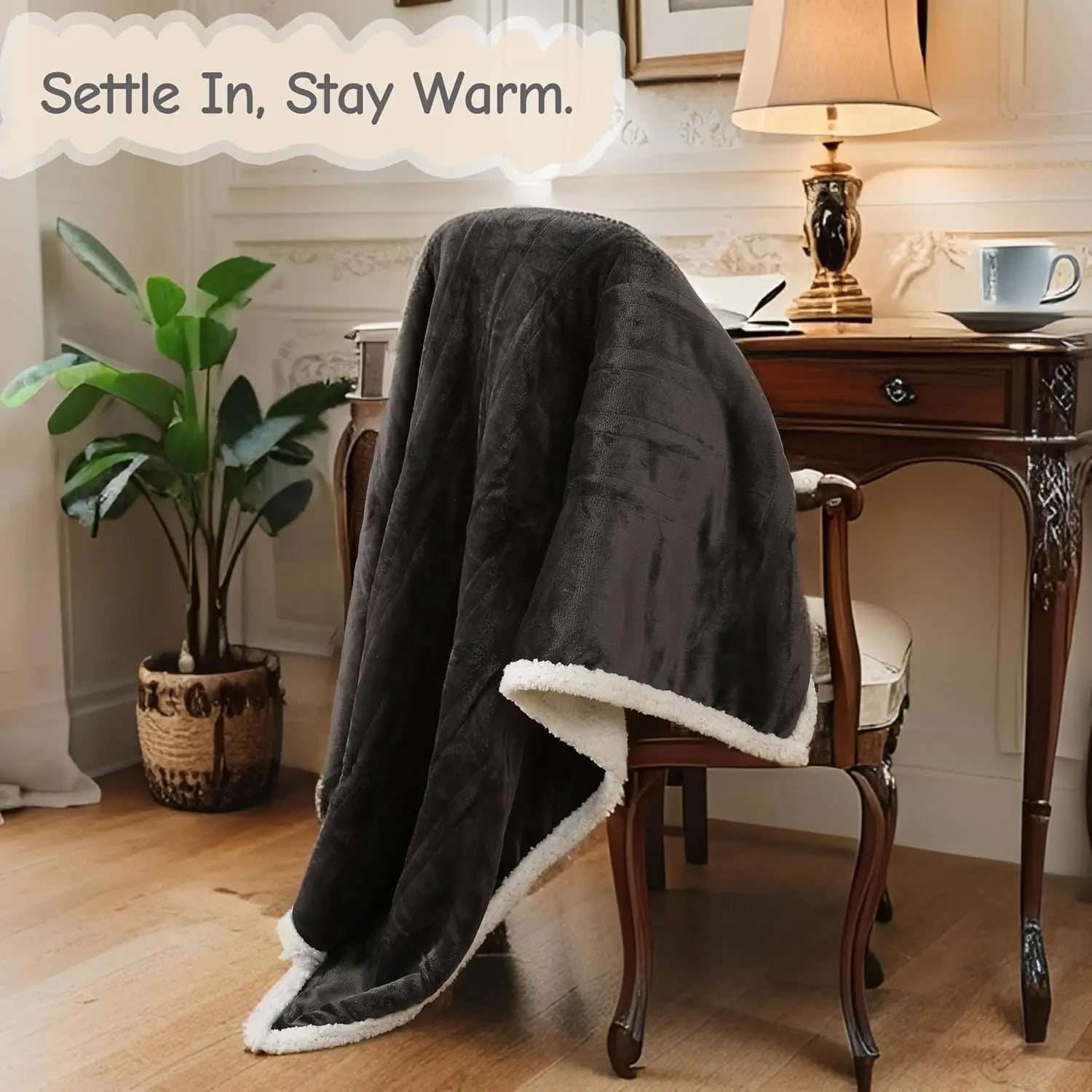 Electric Heated Blanket Full Size 72x84, Soft Flannel with Overheat Protection, 9 Heat Settings &amp; Auto-Off Timer