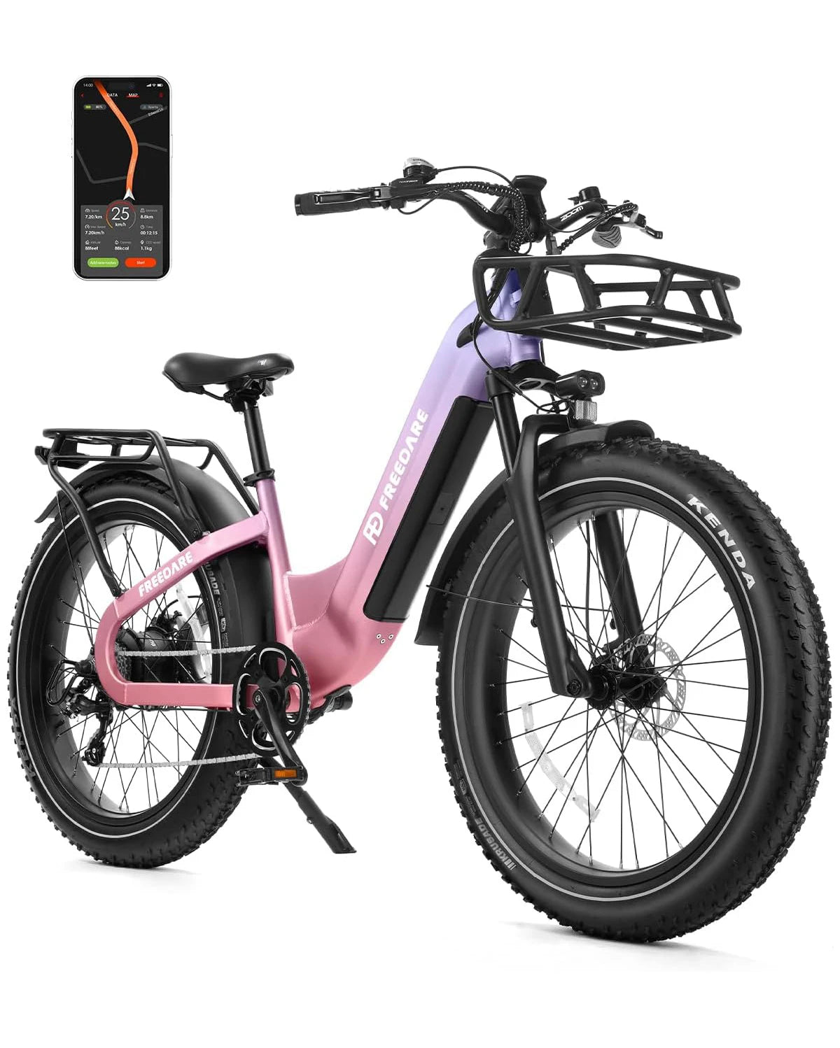 Freedare 1000W Fat Tire Electric Bike 48V All Terrain